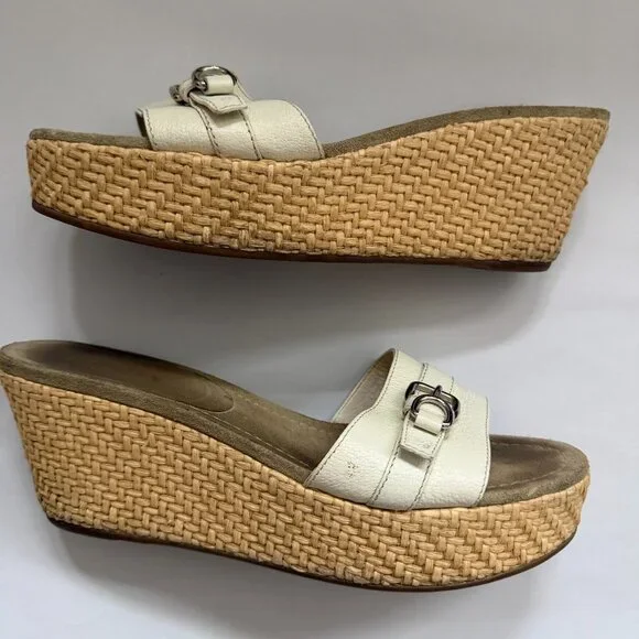 Vintage Prada Wedge Sandals | Early 1990s | Made in Italy - Picture 6 of 6